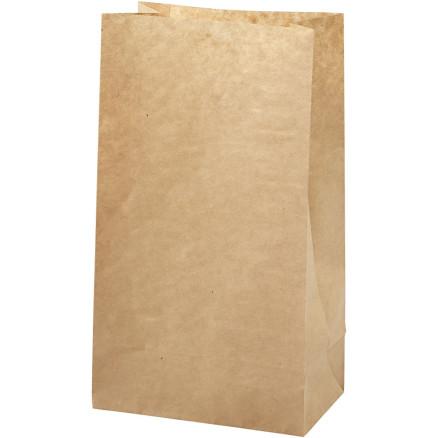 Diverse Papirposer, H: 27 cm, str. 9x15 cm, 50 g, brun, 100 stk./ 1 pk.