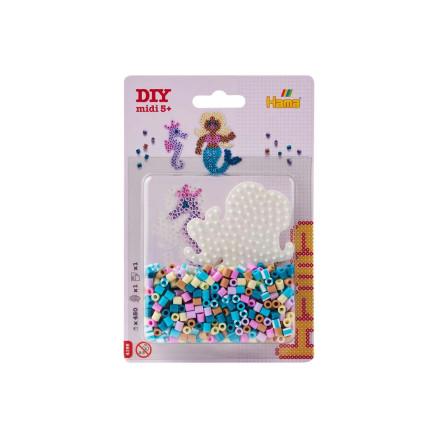 Hama Hama Midi Blisterpakning 4195 Den lille havfrueplate + Perler