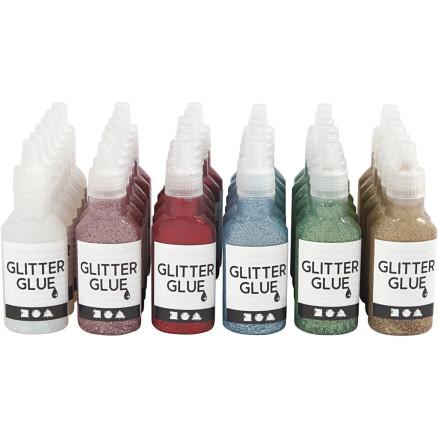 Diverse Glitterlim, 36x25 ml/ 1 pk.