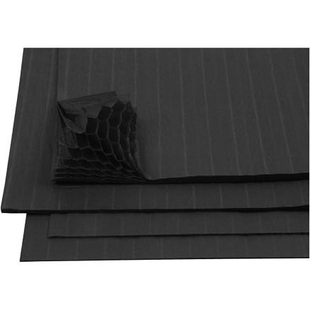 Diverse Trekkspillpapir, sort, 28x17,8 cm, 8 ark/1 pk.