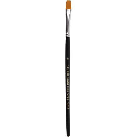 Diverse Gold Line pensler, nr. 8, L: 18,5 cm, B: 8 mm, flat, 12 stk./ 1 pk.