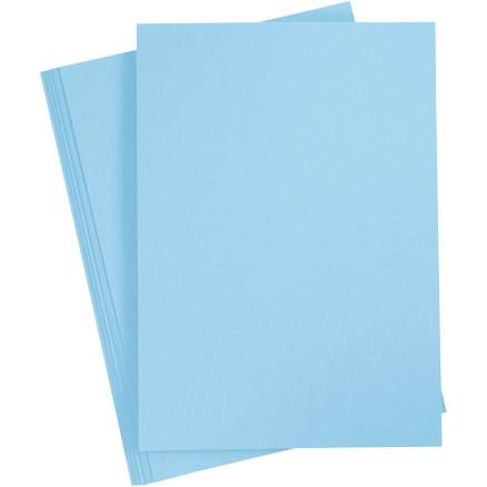 Diverse Kartong, A4, ark 210x297 mm, 180 g, lys blå, 20 ark/ 1 pk.