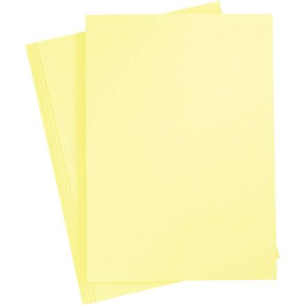 Diverse Kartong, A4, ark 210x297 mm, 180 g, lys gul, 20 ark/ 1 pk.