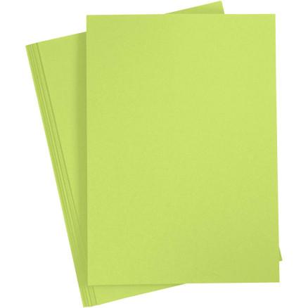 Diverse Kartong, A4, ark 210x297 mm, 180 g, lys grønn, 20 ark/ 1 pk.