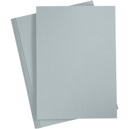 Diverse Kartong, A4, ark 210x297 mm, 220 g, grå, 10 ark/ 1 pk.