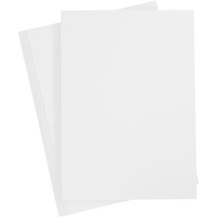 Diverse Kartong, A4, ark 210x297 mm, 220 g, hvit, 10 ark/ 1 pk.