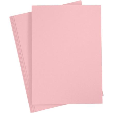 Diverse Kartong, A4, ark 210x297 mm, 220 g, lys rød, 10 ark/ 1 pk.