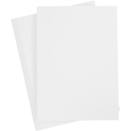 Diverse Kartong, A4, ark 210x297 mm, 210-220 g, hvit, 10 ark/ 1 pk.