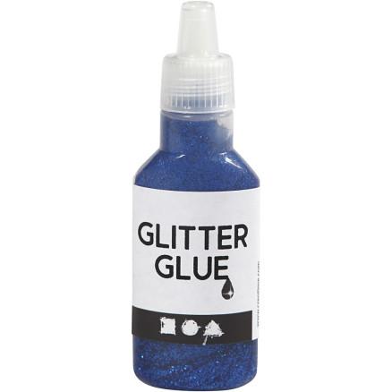 Diverse Glitterlim, mørk blå, 25 ml/ 1 fl.