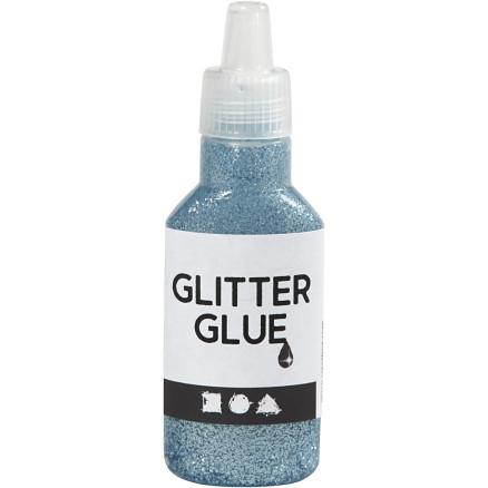 Diverse Glitterlim, lys blå, 25 ml/ 1 fl.