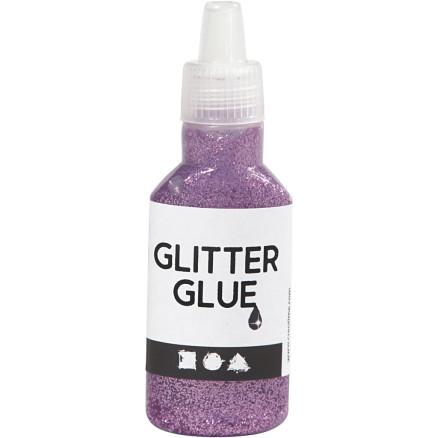 Diverse Glitterlim, lilla, 25 ml/ 1 fl.