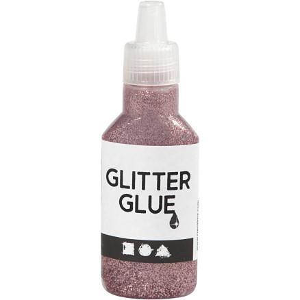 Diverse Glitterlim, rosa, 25 ml/ 1 fl.