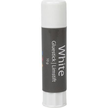 Diverse Hvit limstift, rund, 10 g, 1 stk.