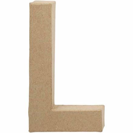 Diverse Bokstav, L, H: 20,3 cm, B: 11,4 cm, tykkelse 2,5 cm, 1 stk.