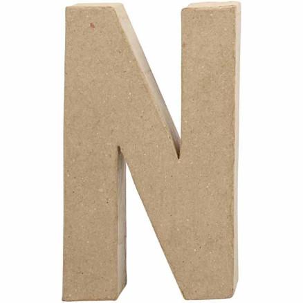 Diverse Bokstav, N, H: 20,2 cm, B: 11,5 cm, tykkelse 2,5 cm, 1 stk.