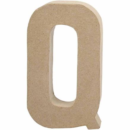 Diverse Bokstav, Q, H: 20,3 cm, B: 11,5 cm, tykkelse 2,5 cm, 1 stk.