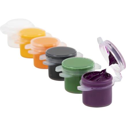Diverse Plus Color Hobbymaling, halloween farger, 6x5 ml/ 1 pk.
