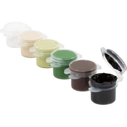 Diverse Plus Color Hobbymaling, natur, 6x5 ml/ 1 pk.