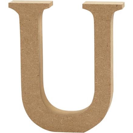 Diverse Bokstav, U, H: 8 cm, tykkelse 1,5 cm, 1 stk.