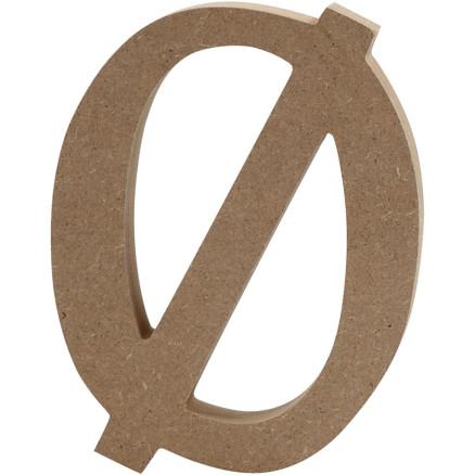 Diverse Bokstav, Ø, H: 8 cm, tykkelse 1,5 cm, 1 stk.