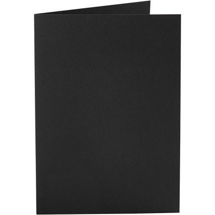 Diverse Kort, kort str. 10,5x15 cm, 220 g, svart, 10 stk./ 1 pk.