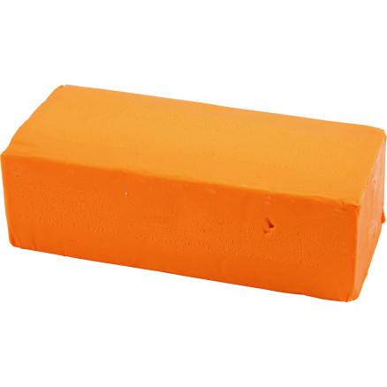 Diverse Modellervoks, str. 13x6x4 cm, orange, 500 g/ 1 pk.