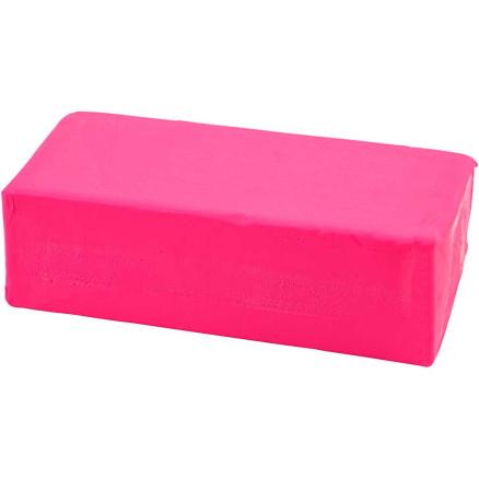 Diverse Modellervoks, str. 13x6x4 cm, neon pink, 500 g/ 1 pk.