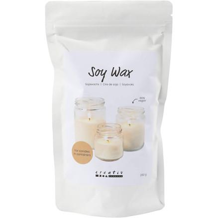 Diverse Soyavoks, Voks til lys i lysestaker, creme, 250 g/ 1 pk.