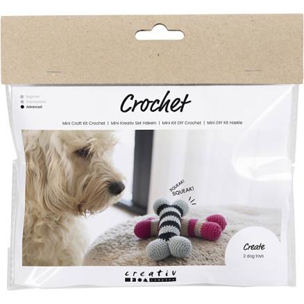 Diverse Mini DIY Kit Hekling, Hundebein, 1 pk.