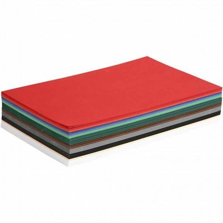 Diverse Julekartong Ass. Colours A4 180g 21x29,7cm - 30 ark