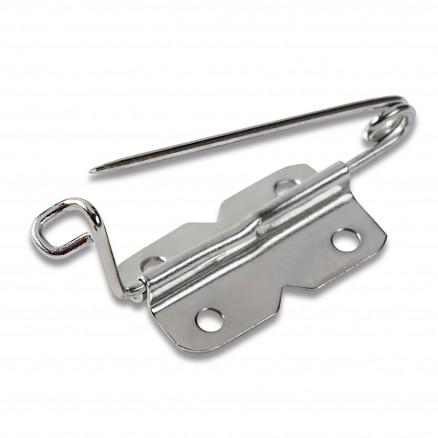 Prym Prym Emblem pin med plate Sølv 27mm - 4 stk.