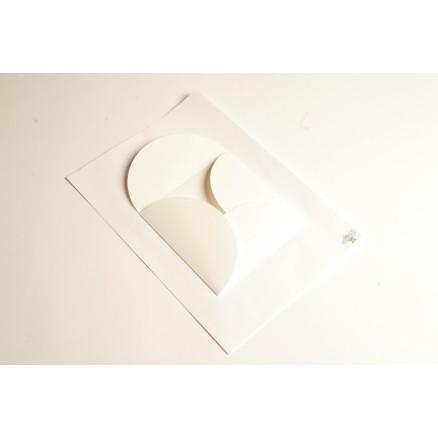 Diverse Foldekonvolutt Hvit 14x14cm 160g - 25 stk