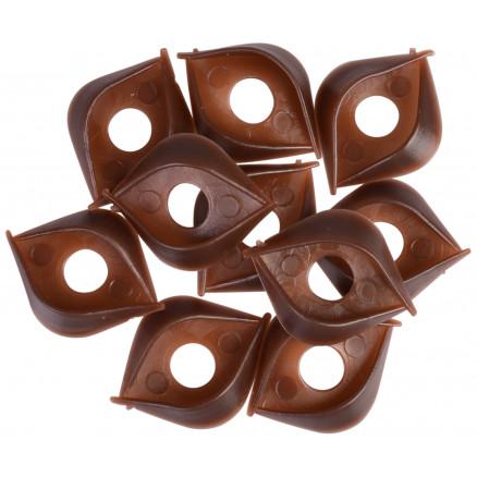 Infinity Hearts Infinity Hearts Øyenlokk til 12mm sikkerhetsøyne Brun - 5 par