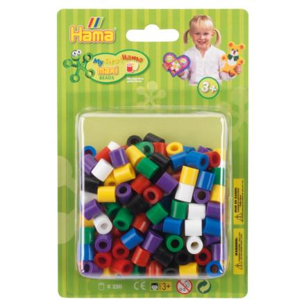 Hama  Hama Maxi Perler Blisterpakning 8520 Mix 00 - 250 stk
