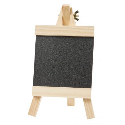 Diverse Mini-Staffeli Tre med Svart Lerret 12x18cm