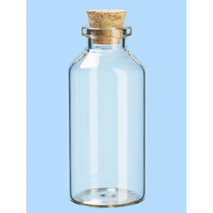 Diverse Liten Glassflaske med Kork 32x70mm - 2 stk