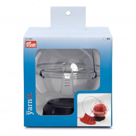 Prym Prym Ergo Garnholder/Garnskål Plast Gjennomsiktig/Lilla 15cm Ø14,5cm