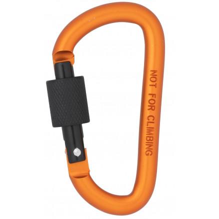Infinity Hearts Infinity Hearts Brannmannshake/Karabinhake med Lås Messing Oransje 80mm - 5 stk