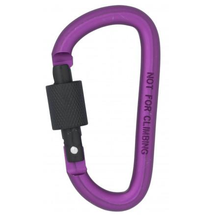 Infinity Hearts Infinity Hearts Brannmannshake/Karabinhake med Lås Messing Lilla 80mm - 5 stk