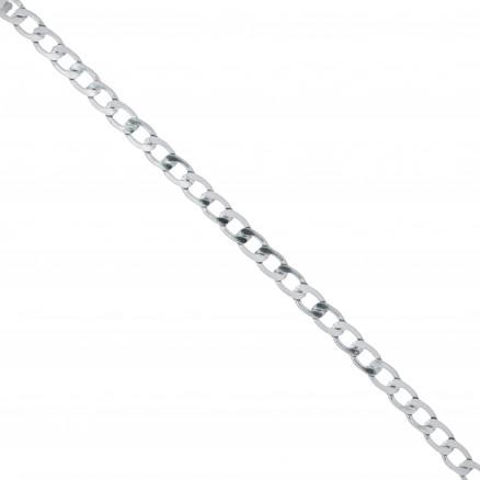 Infinity Hearts Infinity Hearts Kjede i Metermål Aluminium Sølv 12x8mm - 50cm