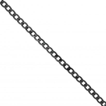 Infinity Hearts Infinity Hearts Kjede i Metermål Aluminium Gunmetal 12x8mm - 50cm