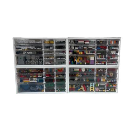 Infinity Hearts Infinity Hearts Skuffesystem / Oppbevaringsreol / Skuffereol / Skuffedarium til LEGO - 4 stk