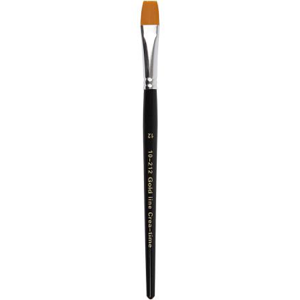 Diverse Gold Line pensler, nr. 11, L: 19 cm, B: 9 mm, flat, 6 stk./ 1 pk.