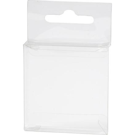 Diverse PET-eske, størrelse 51x54x10 mm, 100 stk. / 1 pk.
