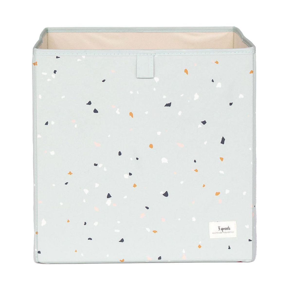 3 Sprouts 3 Sprouts Storage Box, Terrazzo/Green