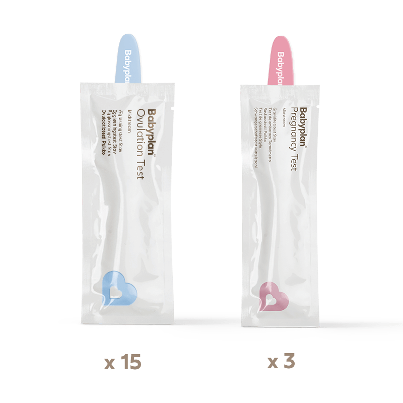Babyplan Babyplan testsett - 15 eggløsningstest + 3 graviditetstest stav
