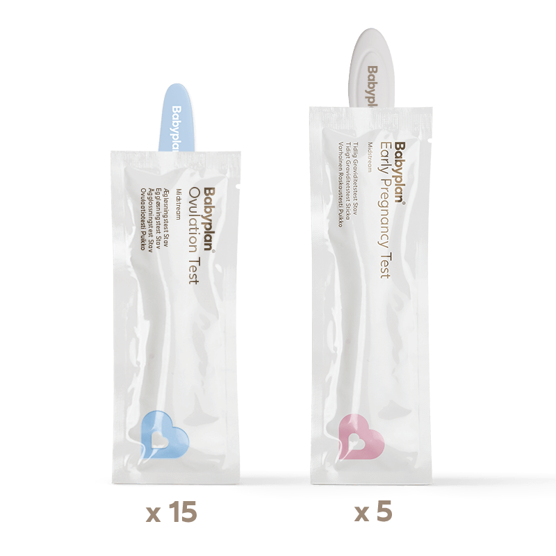 Babyplan Babyplan testsett - 15 eggløsningstest og 5 tidlig graviditetstest stav