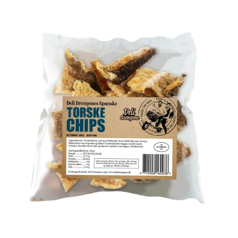 Deli Drengene Torskechips 100g