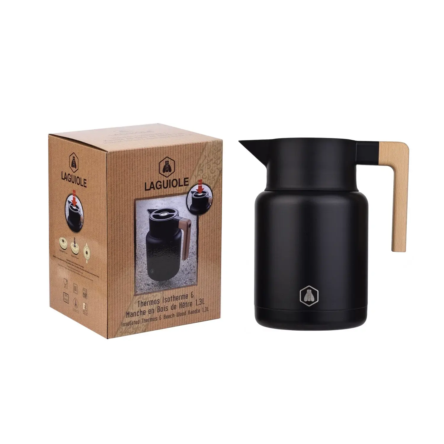 Laguiole Laguiole Termokande Sort 1,2 l