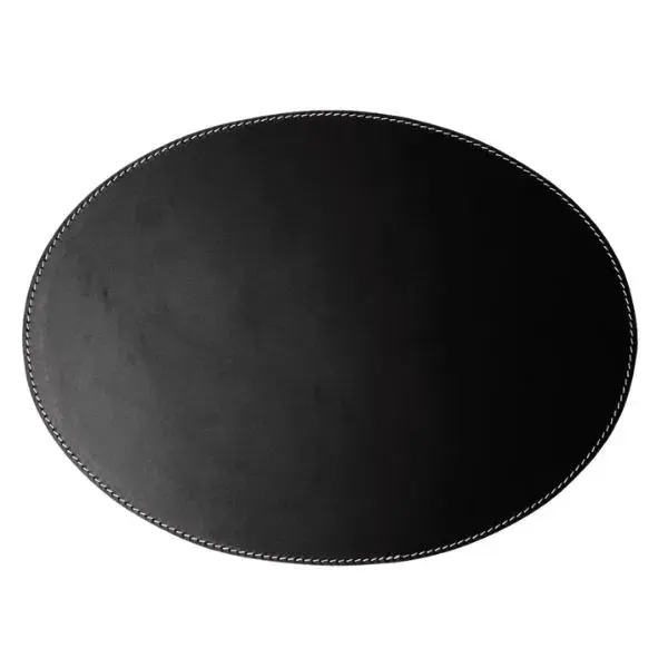 Dekkebrikke Oval 35x48cm Svart